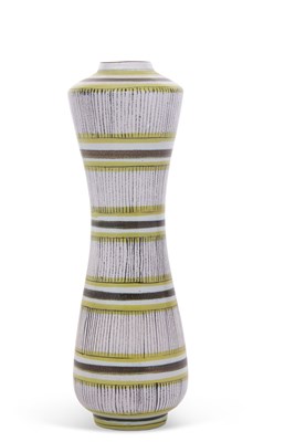 Lot 63 - A Swedish vase with modern design in yellow...