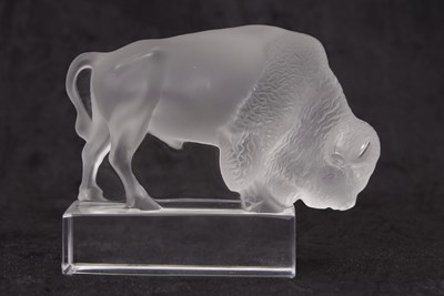 Lot 12 - A Lalique model of a bull