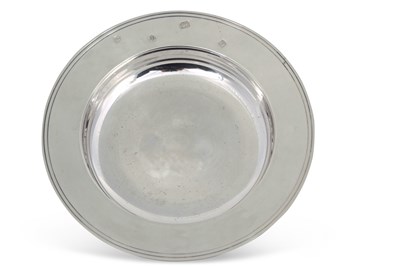 Lot 231 - An Elizabeth II silver Armada dish of plain...