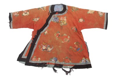 Lot 142 - Two Chinese textiles both tunics Qing Dynasty,...