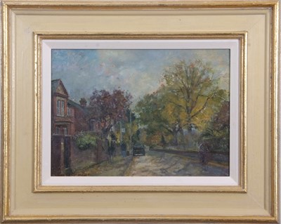 Lot 462 - Geoffrey Burrows (1934-2023), 'Autumn Norwich',...