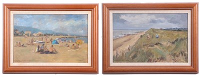 Lot 460 - Geoffrey Burrows (1934-2023), 'Beach scene...