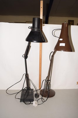 Lot 161 - Two vintage anglepoise type desk lamps