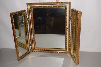 Lot 171 - A triple dressing table mirror