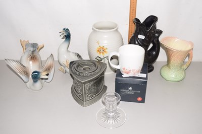 Lot 176 - Mixed Lot:  Porcelain model ducks, a Holkham...