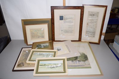 Lot 185 - Mixed Lot: Various framed pictures, framed...