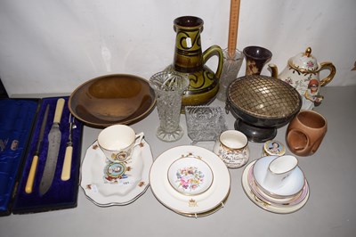 Lot 191 - Mixed Lot: Austrian pottery vase, various...