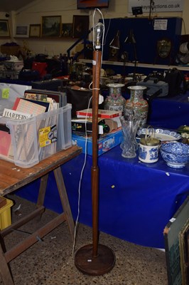 Lot 205 - A hardwood standard lamp