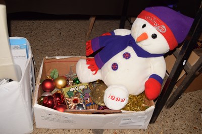 Lot 213 - Box of Christmas decorations