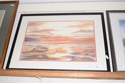 Lot 232 - 20th Century school sunset landscape,...