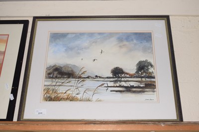 Lot 233 - 20th Century school study of flighting ducks,...