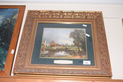 Lot 235 - After John Constable coloured print Dedham Mill