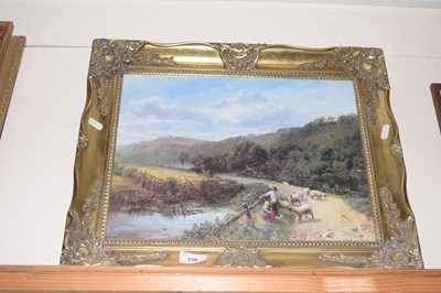 Lot 236 - After Vicat Cole To The Meadow, oleograph,...