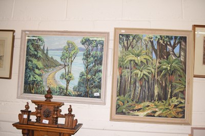 Lot 262 - Alan Maund, two studies of palm trees and a...