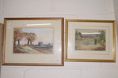 Lot 263 - Keith Johnson, study of a windmill,...