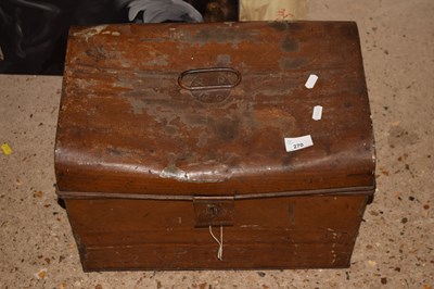 Lot 270 - A small metal trunk