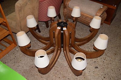 Lot 283 - A large wooden candelabra