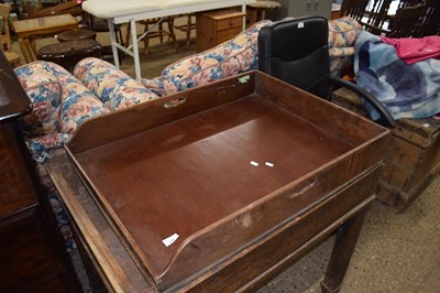 Lot 298 - A mahogany butlers tray