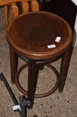 Lot 319 - Bent wood stool