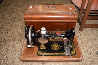 Lot 343 - A vintage sewing machine