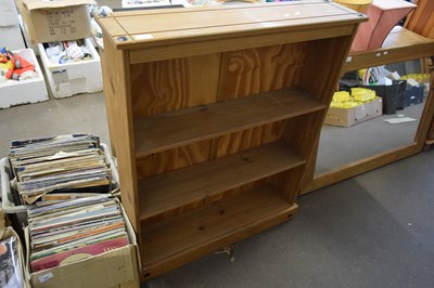 Lot 866 - MODERN PINE BOOKCASE CABINET, 84CM WIDE