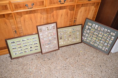 Lot 382 - Four frames of cigarette cards