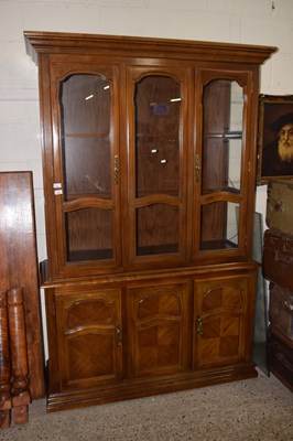Lot 240 - A modern oak china display cabinet