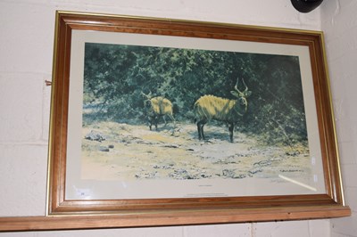 Lot 29 - David Shepherd, coloured print of African...