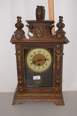 Lot 36 - A late 19th Century mantel clock