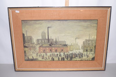 Lot 41 - A print after Lowry
