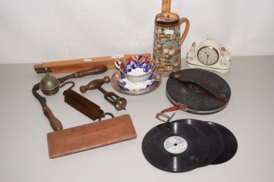 Lot 47 - Mixed Lot: A Doulton jug, folding rulers,...