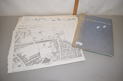 Lot 65 - Mixed Lot: City of Norwich plan 1945 together...