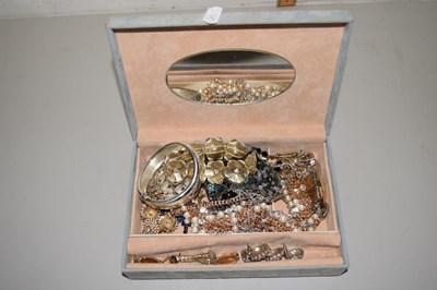 Lot 103 - Box of assorted costume jewellery