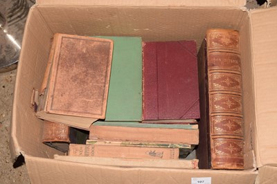 Lot 107 - One box of books to include Don Quixote, The...