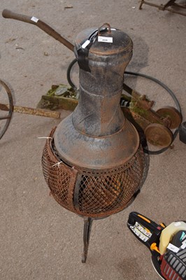 Lot 408 - An iron chiminea