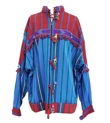 Lot 172 - A unisex Guatemalan jacket by Tikal, zip front...