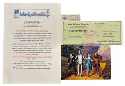 Lot 97 - Jack Haley, signed Lake Pillsbury Properties...