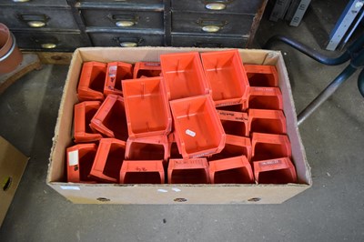 Lot 886 - RED PLASTIC WORKSHOP TIDY TRAYS