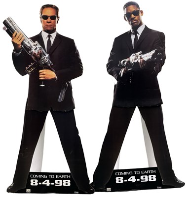 Lot 160 - A pair of cardboard standees for Men in Black,...