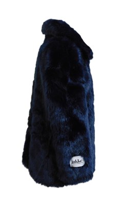 Lot 83 - A blue faux fur coat by Jakke, size 10