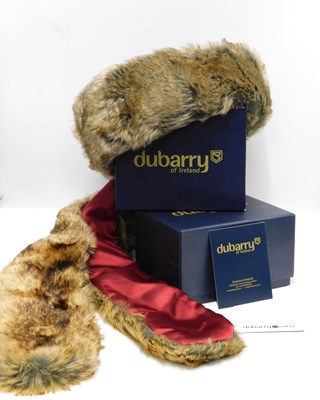 Lot 126 - A Dubarry chinchilla scarf and matching...