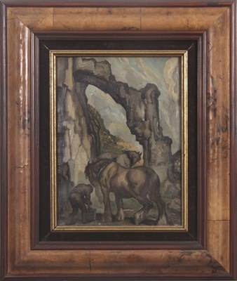 Lot 409 - Attributed to Anton Lock (1893-1970), Horses...