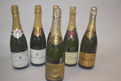 Lot 131 - Six bottles of assorted champagne, including...