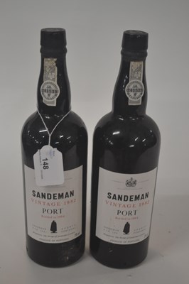 Lot 148 - Sandeman Vintage 1982 Port, bottled 1984, (2)