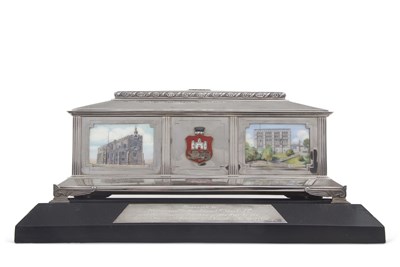 Lot 239 - An important silver and enamel presentation...