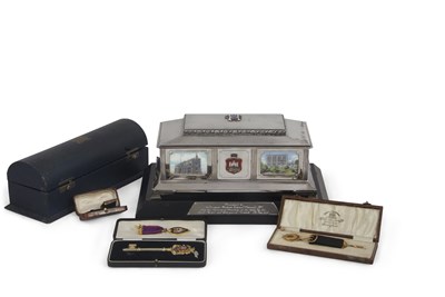 Lot 239 - An important silver and enamel presentation...