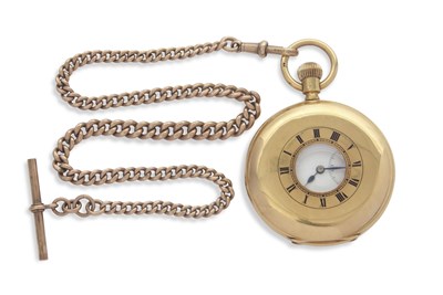Lot 251 - An 18ct gold Hunter pocket watch with 9ct gold...