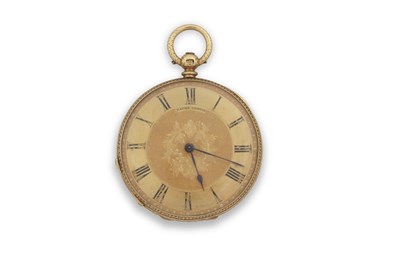 Lot 254 - A yellow metal Baume open face pocket watch,...