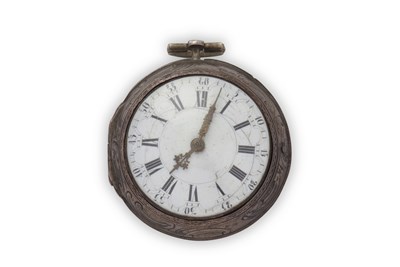 Lot 257 - A silver cased fusee pocket watch with...
