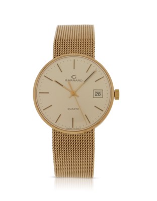 Lot 263 - A 9ct gold Garrard gents watch stamped 375 on...